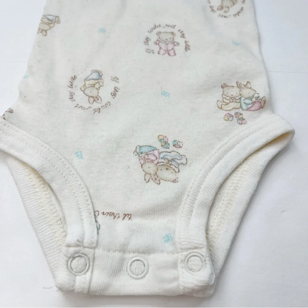 Vintage Carters Classics One Piece Bodysuit 0-3 Months
